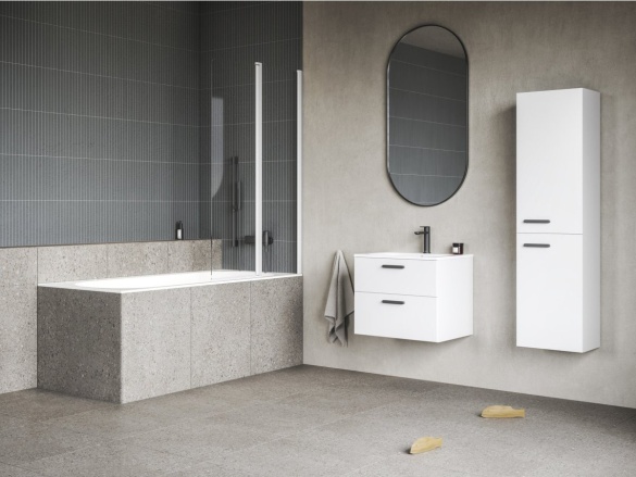 Ravak CVS2 100 L, biela matná+transparent