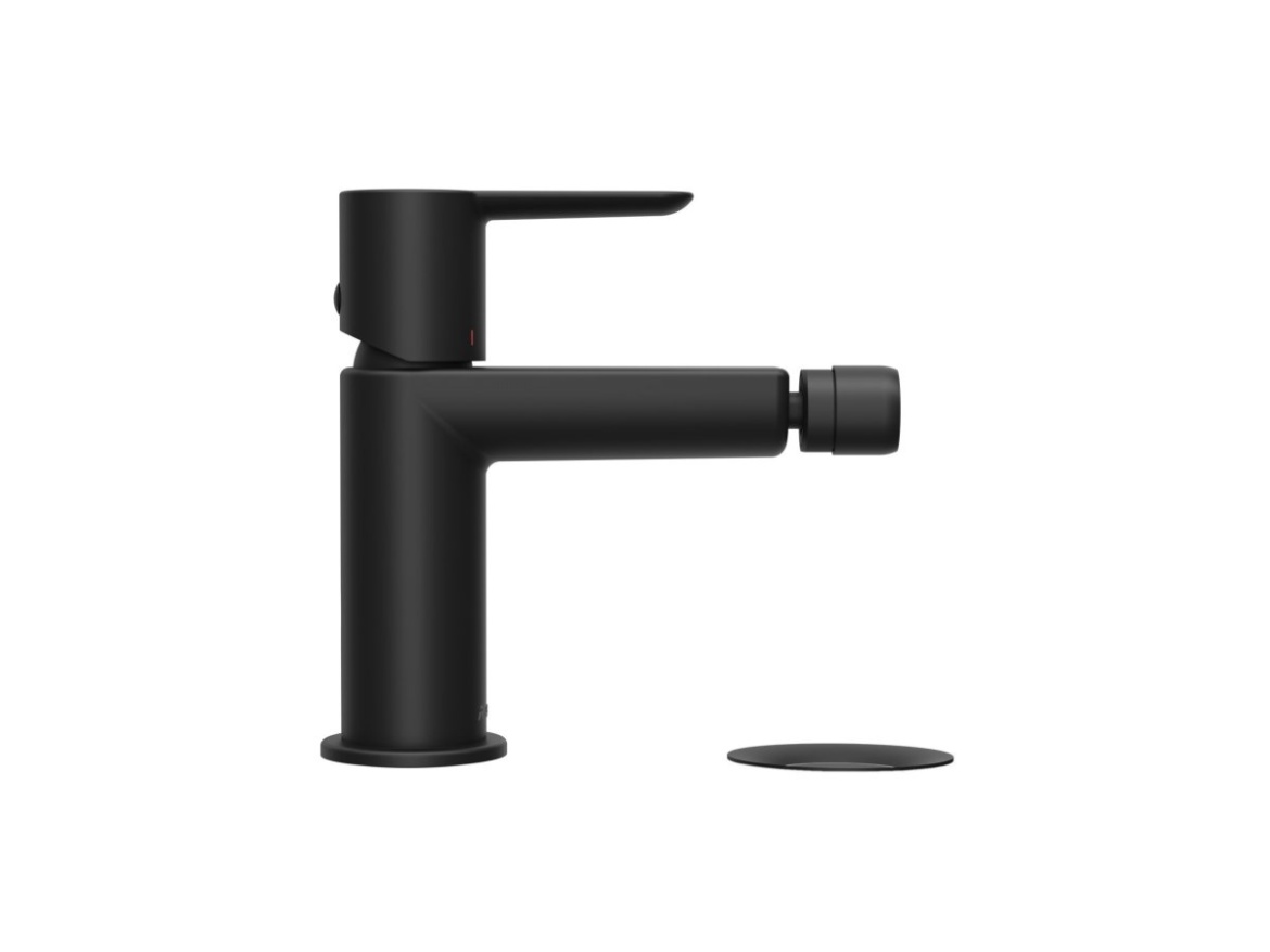 Ravak PU 055.20BLM Bidetová batéria 151 mm s odtokovou armatúrou ClickClack, čierna matná