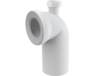 Sanitární instalace –  Alcadrain Koleno 90° A90 s připojením DN 40, dopojení k WC,