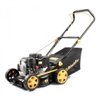 Travní sekačka 2 v 1 s benzinovým motorem bez pojezdu Riwall PRO RPM 4234 P
