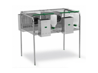 Klecové kotce – Scobax Gaun Klecový kotec pro králíky Lima - jedno patro, 2 kotce