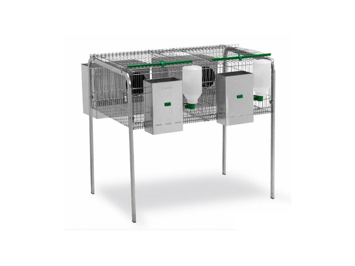 Scobax Gaun Klecový kotec pro králíky Lima - jedno patro, 2 kotce