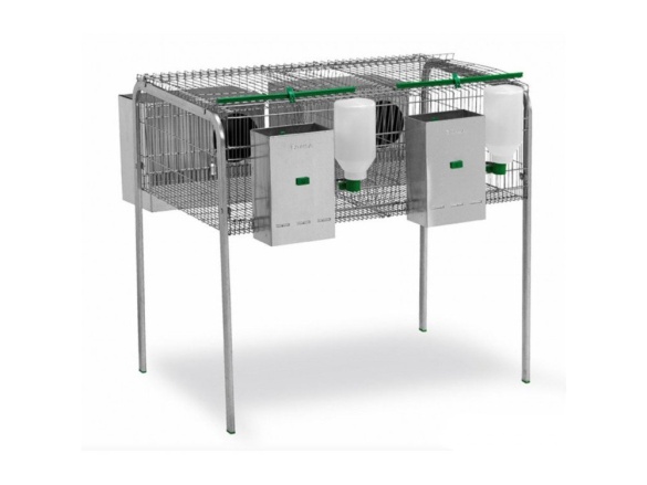 Scobax Gaun Klecový kotec pro králíky Lima - jedno patro, 2 kotce