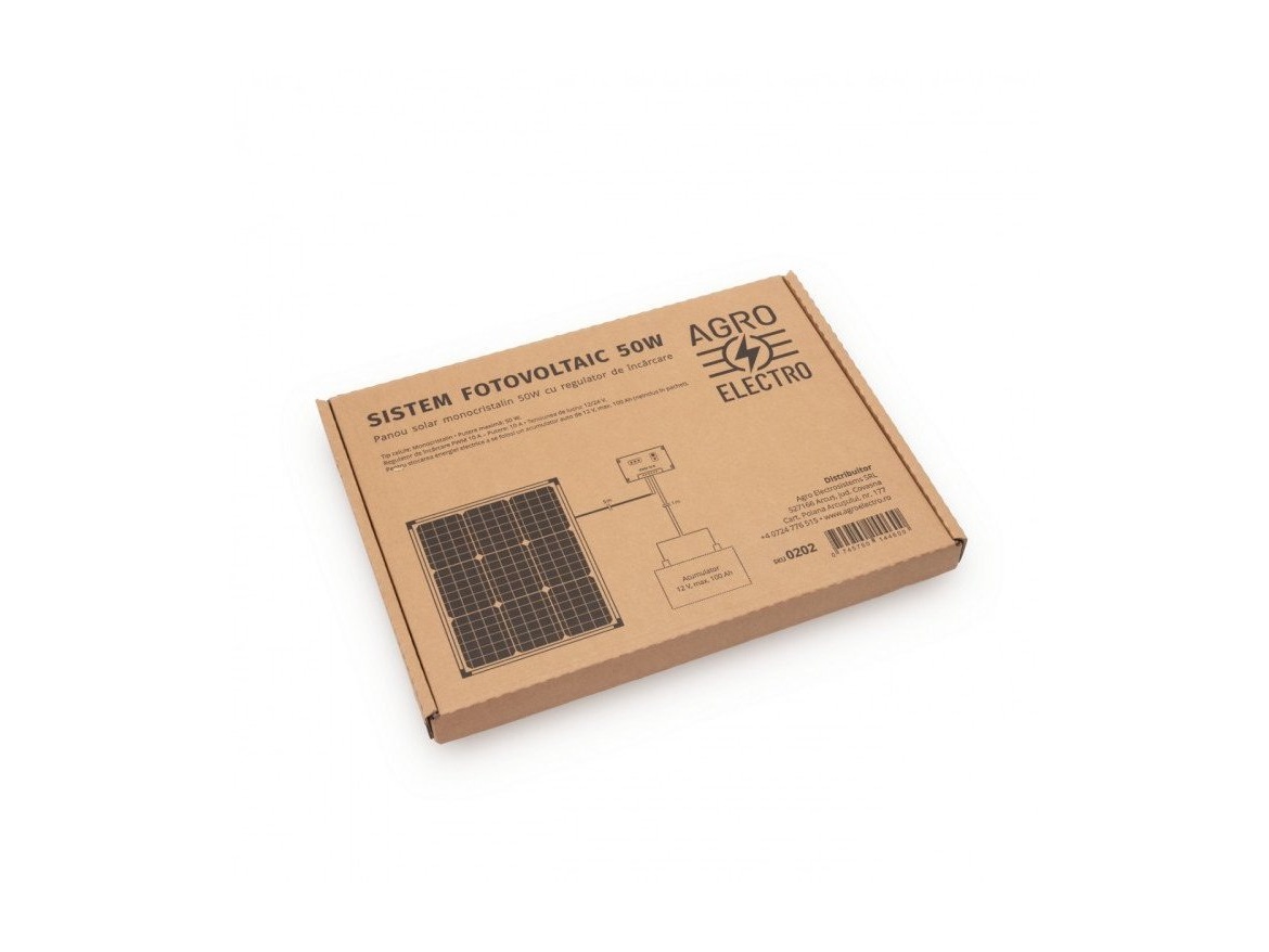 Scobax Solární systém AgroElectro - 50 W panel s regulátorem
