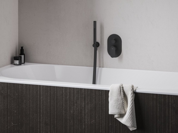 Ravak EL 065.20GB.O2.RB07E Podomítková baterie 2-cestná bez tělesa, grafit kartáčovaný