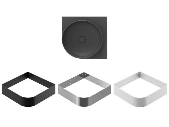 Ravak Umývadlo Yard 45 C, bez otvoru pre batériu, bez prepadu, biela matná