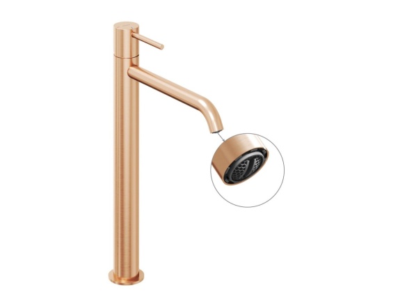 Ravak ES 015.61GLB Umývadlová batéria BeCool 340 mm bez odtokovej armatúry, Gold Brushed