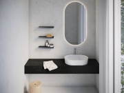 Ravak Polička Slim S, satin/chróm