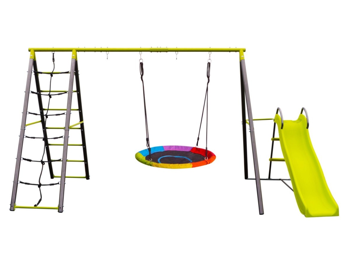 G21 Zahradní houpačka  Tacoma 3 se skluzavkou