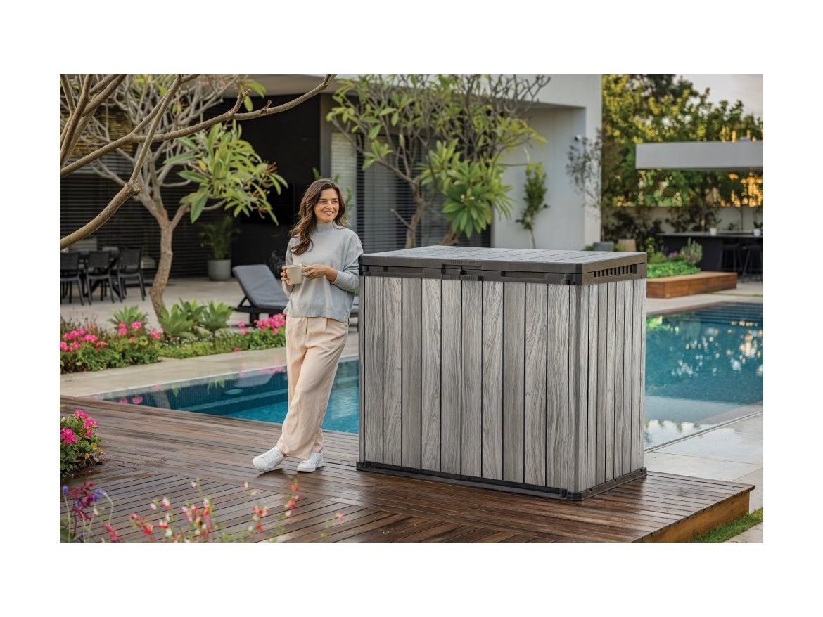 Keter Zahradní úložná skříň Keter DECO SIO DARWIN 1 150 L - storm grey / šedá