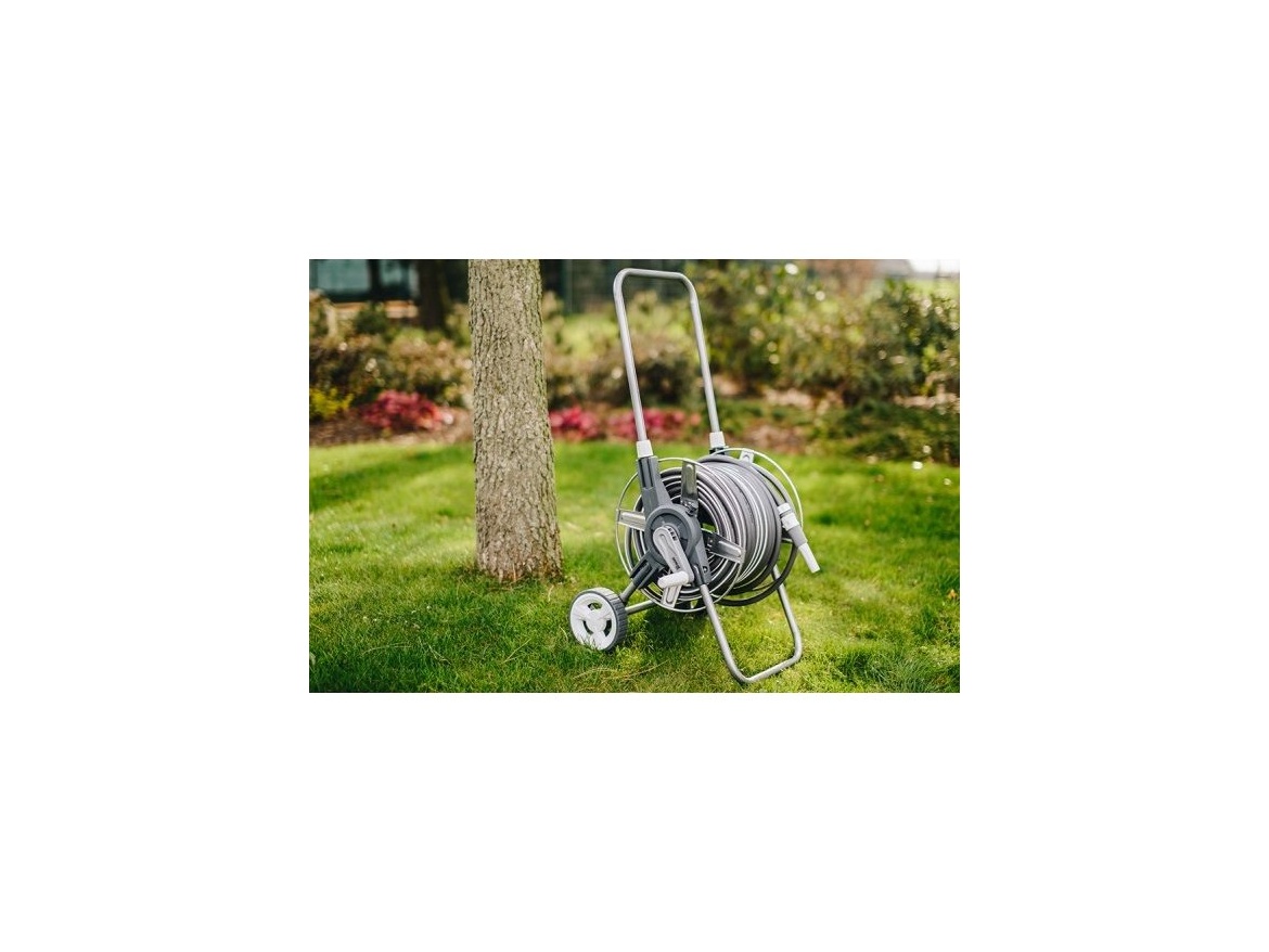Bradas Hadice 1/2", 50 m Bradas WHITE SILVER PLUS kompletní set s vozíkem