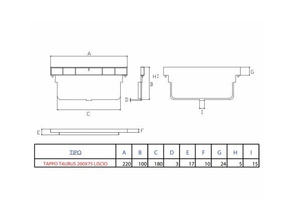 Dakota Koncovka pro odvodňovací žlab Taurus