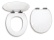 Novaservis WC sedátko s poklopem Lyra, Soft-Close, bílé,  WC/SOFTMUSLELY