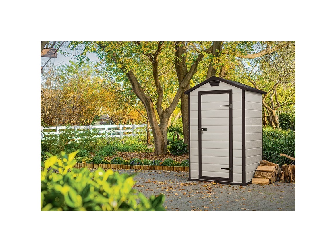 Plastový zahradní domek Keter MANOR 4 x 3 béžový, s podlahou