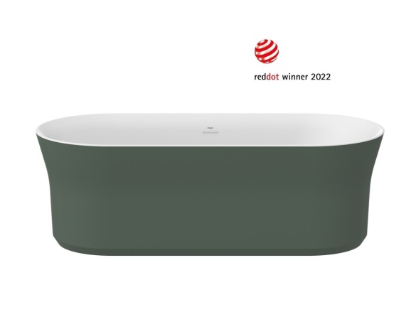 Ravak Vana Ypsilon 180x80, volně stojící, černá/bílá, krytka odtoku černá/bílá/chrom