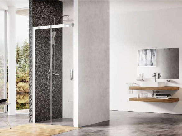 Ravak MSD2 100 P, lesk+transparent