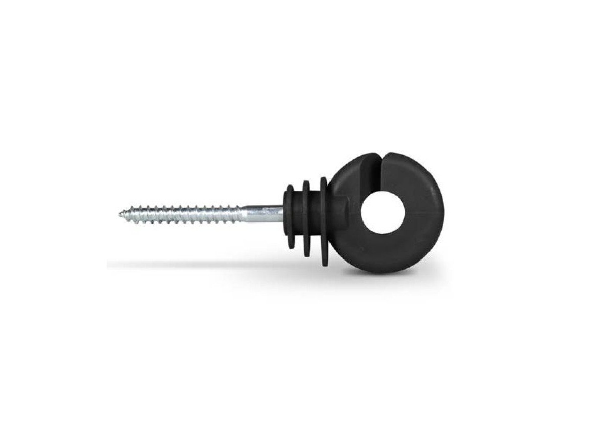 Scobax Izolátor černý s vrutem středně odolný Black PP 32mm