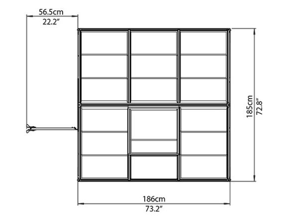 Üvegház Palram Hybrid