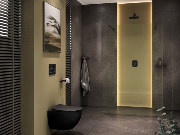 Ravak WC Uni Chrome RimOff, závěsný, černá