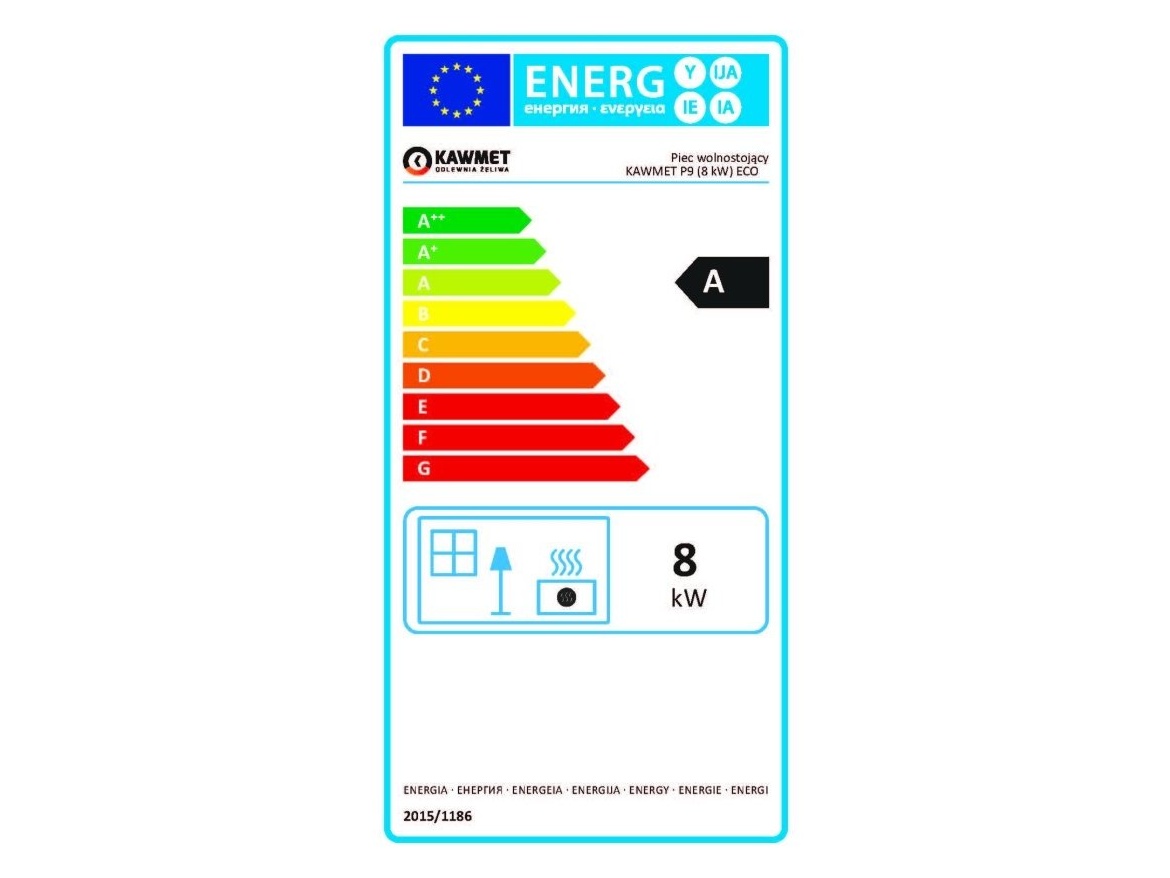 Liatinové krbové kachle Kawmet P9 - 8 kW
