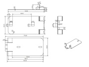 Dakota Držáky pro boční ukončení terasy Bismarck UNI