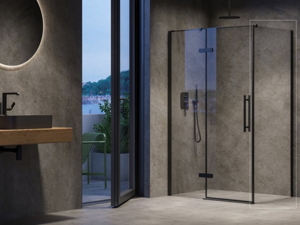 Ravak COPS 100, bílá matná+transparent