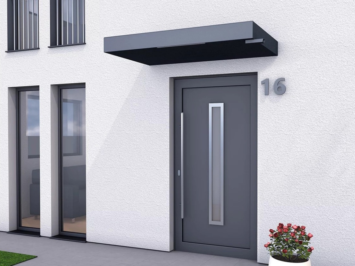 Bejárati előtető Gutta Guttavordach BS PLUS LED strip