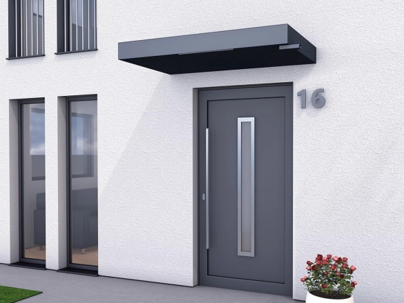 Bejárati előtető Gutta Guttavordach BS PLUS LED strip