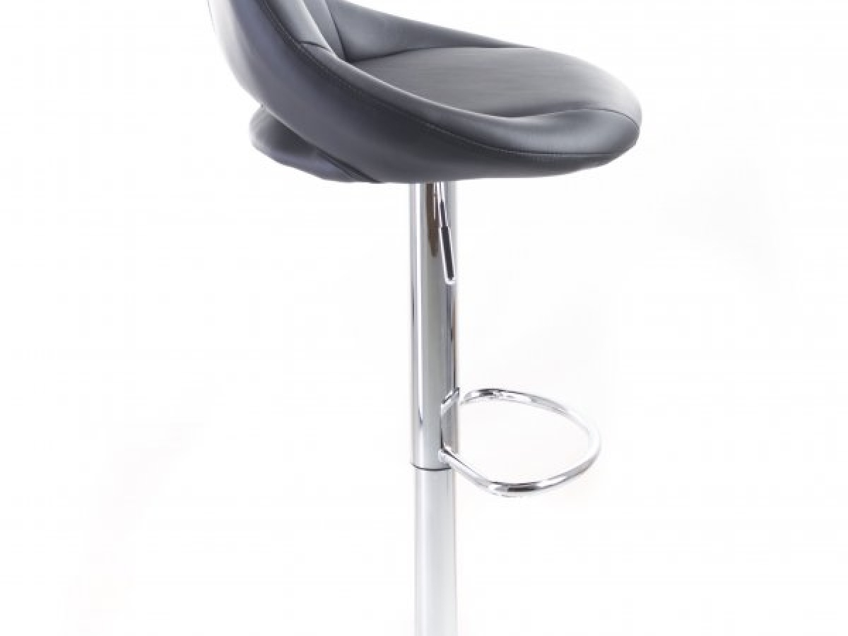 G21 Barová židle  Aletra koženková, prošívaná black