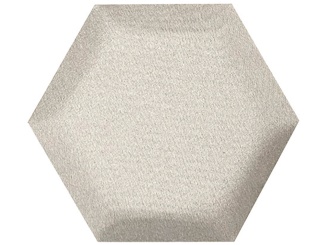 Čalouněné panely –  Luna Hexagon 6x15 cm svetlo béžová