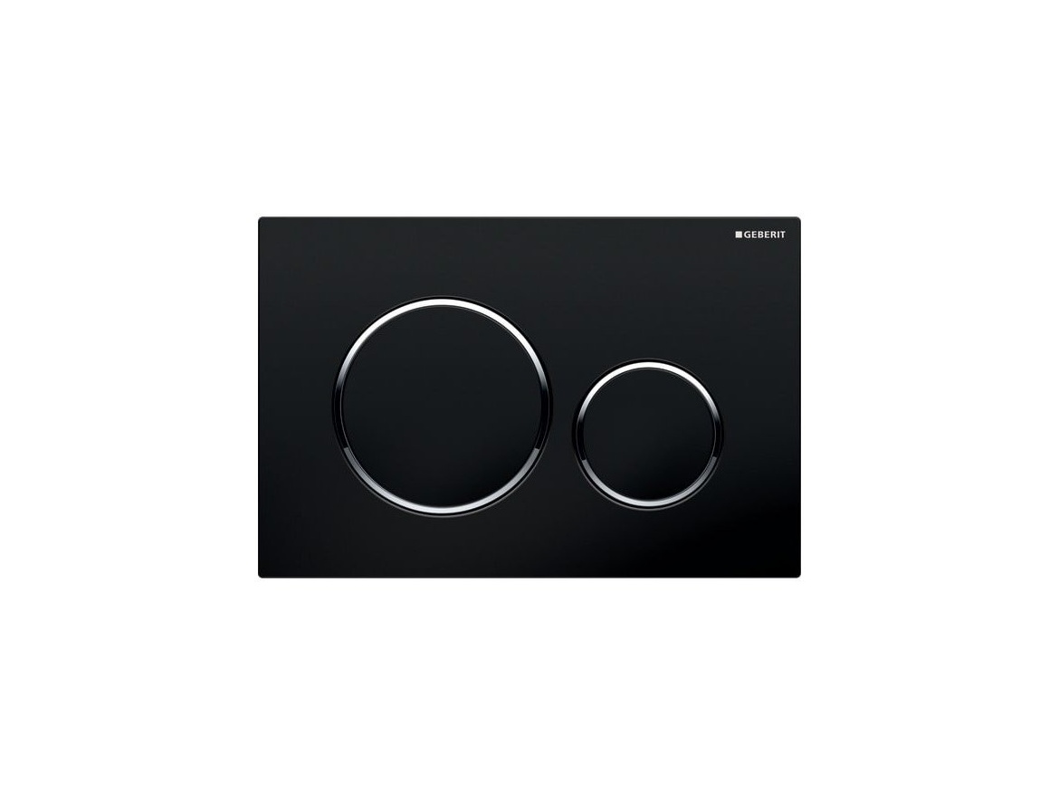 Geberit Deska ovládací GEBERIT SIGMA 20 černá/chrom lesk, 115.882.KM.1