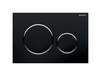 Kiegészítők –  Geberit Deska ovládací GEBERIT SIGMA 20 černá/chrom lesk, 115.882.KM.1