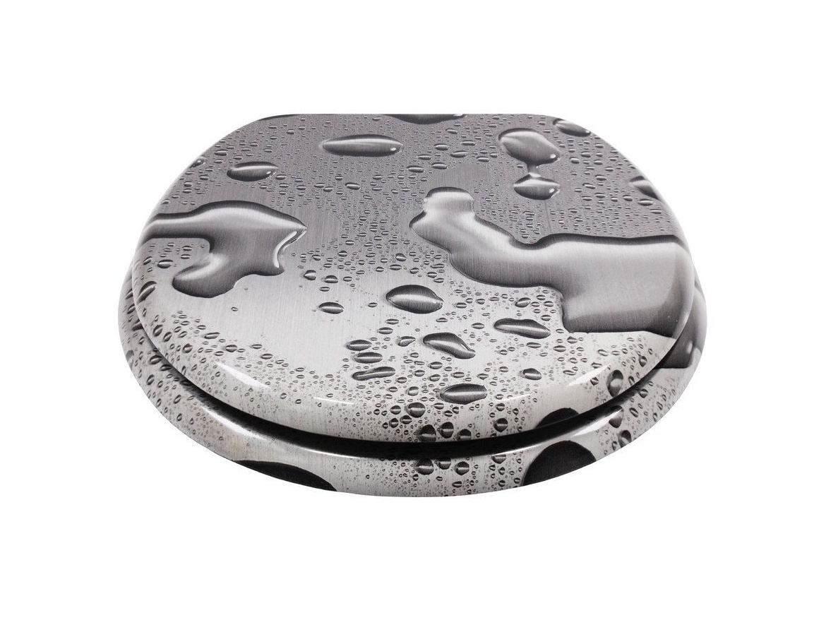 WC sedátka, záchodová prkna Schütte GREY STEEL | MDF, Soft Close