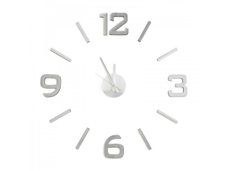 Háztartási berendezések –  G21 Samolepící hodiny  Classic Style, stříbrné