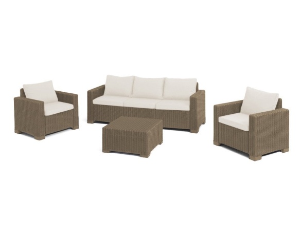 Keter Zahradní set  California 3+2+1 cappuccino