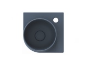 Ravak Umývátko Yard 28 C, s otvorem pro baterii, bez přepadu, Smoke Grey