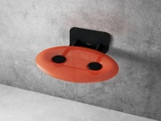 Ravak Sedadlo Ovo P II, orange/čierna