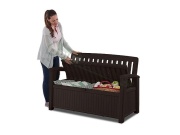 Keter Zahradní lavice Keter Patio 227 L - 138,6 x 63,5 x 88 cm - hnědá