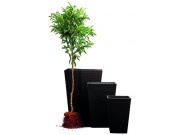 Keter Květináč Rattan Planter S - hnědý