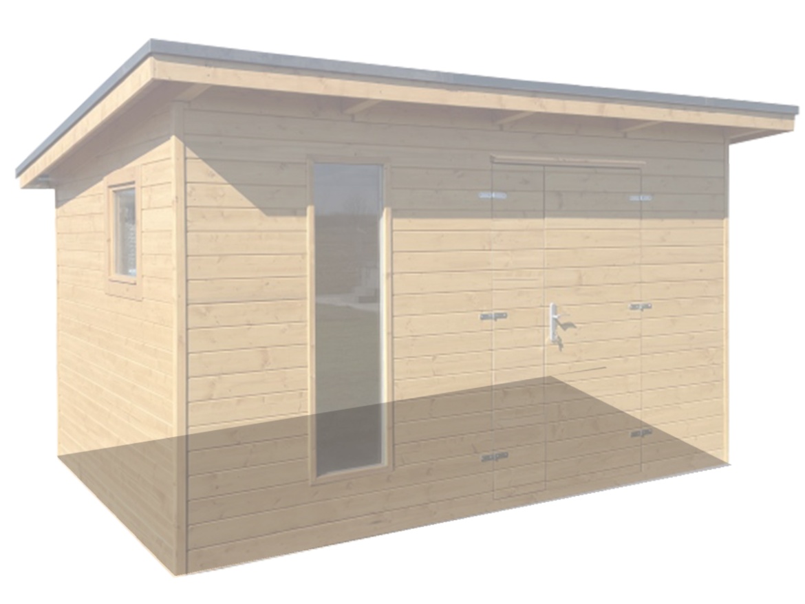 Podlaha zahradního domku Bohemit