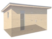 Podlaha zahradního domku Bohemit