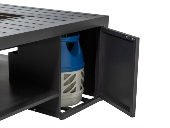 Stôl s plynovým ohniskom COSI Flow Straight