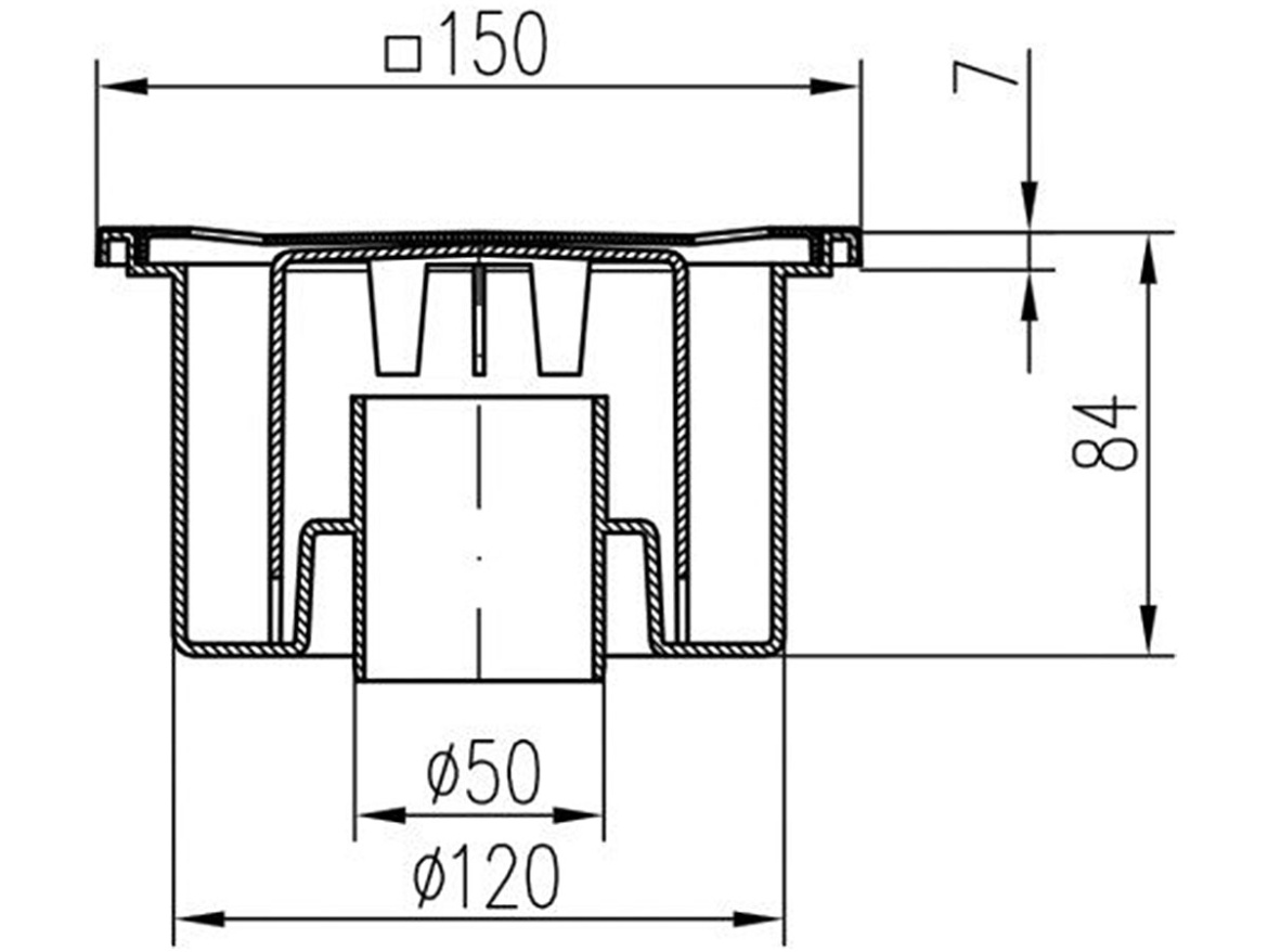 Vpusť Chuděj DN 50/84