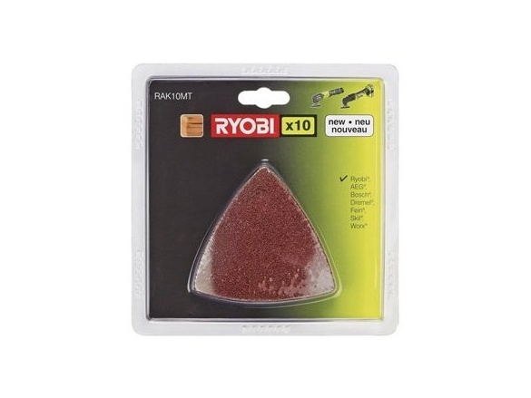 Sada 10 ks delta brusných papírů Ryobi RYOBI RAK 10 MT
