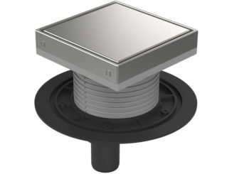 Technická sanita –  Chuděj PVSU 40 (univerzální) 150 x 150 mm, oceľ, Steel, K3, ne