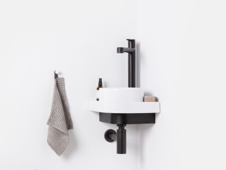 Umývátka –  Ravak Umývátko Yard 28 C, s otvorem pro baterii, bez přepadu, antracit