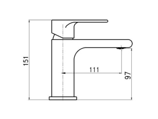 Csaptelepek –  Novaservis Umyvadlová baterie Nobless Trend, chrom, stojánková, s výpustí,  41001,0