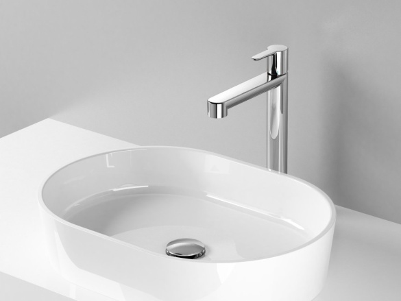 Ravak PU 015.20BLM Umývadlová batéria 322 mm bez odtokovej armatúry, čierna matná