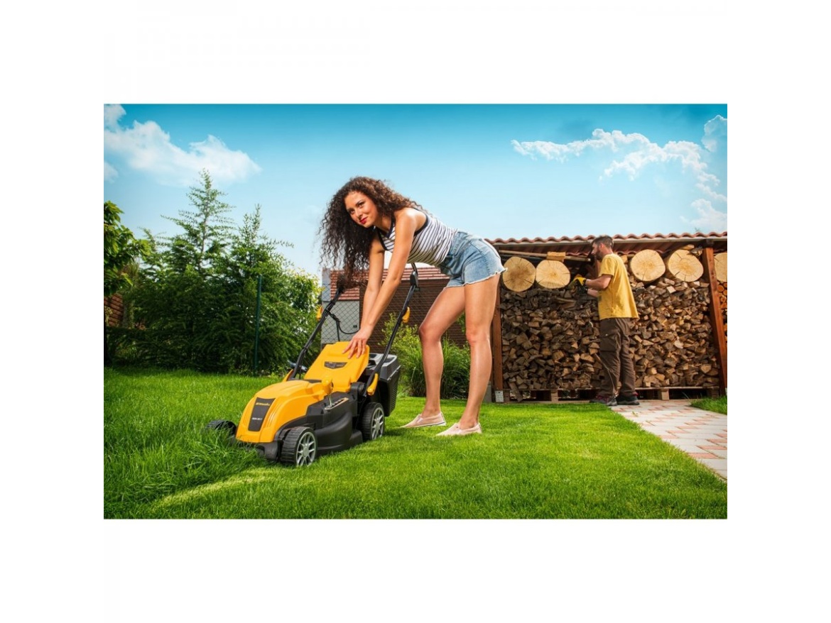 Travní sekačka s elektrickým motorem 2 v 1 Riwall PRO REM 3817