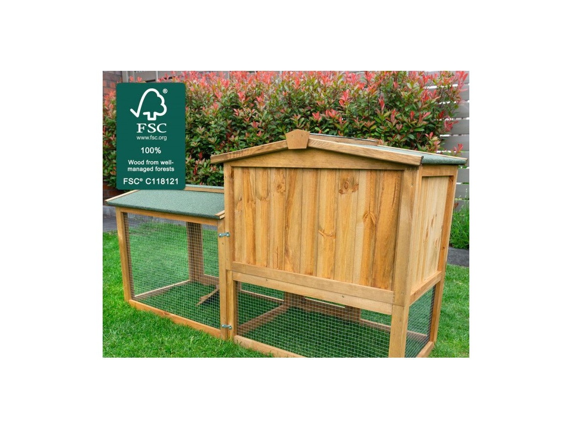 Scobax Dřevěná králíkárna MILEVSKO, 1450x530x835 mm